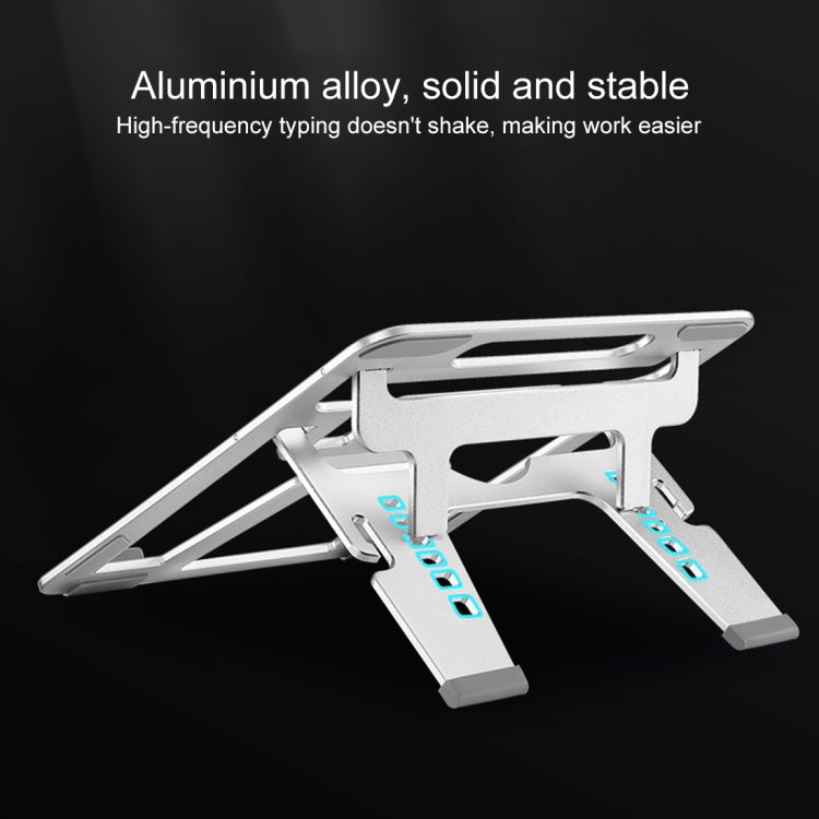 COOLCOLD U2S Staffa portatile pieghevole in lega di alluminio a doppio triangolo cavo regolabile in altezza per laptop, COOLCOLD U2S