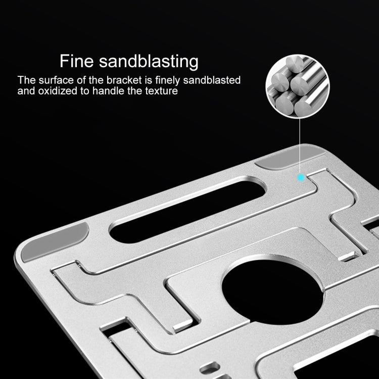 COOLCOLD U2S Staffa portatile pieghevole in lega di alluminio a doppio triangolo cavo regolabile in altezza per laptop, COOLCOLD U2S