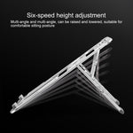 COOLCOLD U2S Staffa portatile pieghevole in lega di alluminio a doppio triangolo cavo regolabile in altezza per laptop, COOLCOLD U2S