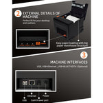 Stampante termica per ricevute 80mm USB Bluetooth