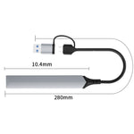 Adattatore HUB USB 4 in 1 con USB-C Tipo C