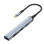 Adattatore HUB USB-C 5 in 1 con lettore SD e TF