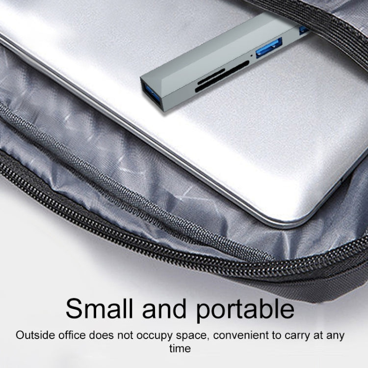 Adattatore HUB USB-C 5 in 1 con lettore SD e TF