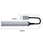 V253A Adattatore HUB docking station multifunzionale 5 in 1 da USB a USB, V253A