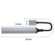 V253A Adattatore HUB docking station multifunzionale 5 in 1 da USB a USB, V253A