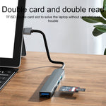 V253A Adattatore HUB docking station multifunzionale 5 in 1 da USB a USB, V253A