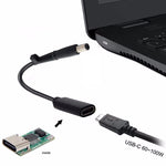 Cavo caricabatterie adattatore di alimentazione DP USB-C/Type-C da 7,4 x 0,6 mm per HP, 2.4 x 0.6mm