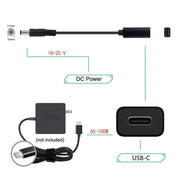 Cavo caricabatterie adattatore di alimentazione DP USB-C/Type-C da 5,5 x 2,1 mm, 5.5 x 2.1mm