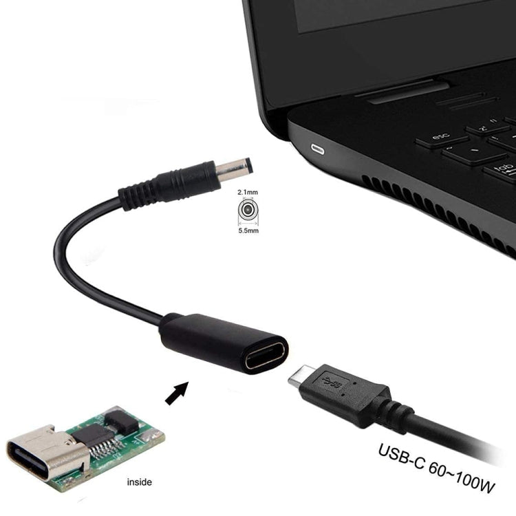 Cavo adattatore USB-C a 5,5 x 2,1 mm 17 cm