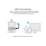 EDUP EP-AC1661 Ricevitore WiFi adattatore USB wireless ad alta velocità 2 in 1 Bluetooth 4.2 + Dual Band 11AC 600Mbps, EP-AC1661 600Mbps