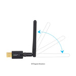 EDUP EP-AC1661 Ricevitore WiFi adattatore USB wireless ad alta velocità 2 in 1 Bluetooth 4.2 + Dual Band 11AC 600Mbps, EP-AC1661 600Mbps