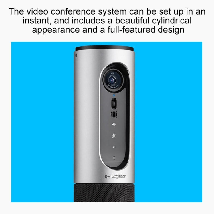 Logitech CC2000E Webcam per videoconferenze HD 1080P per piccoli gruppi con microfono, presa EU