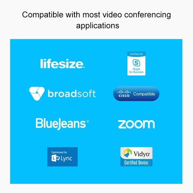 Logitech CC2000E Webcam per videoconferenze HD 1080P per piccoli gruppi con microfono, presa EU