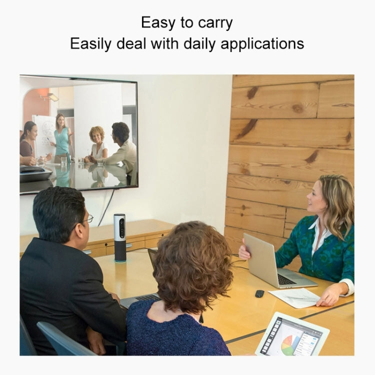 Logitech CC2000E Webcam per videoconferenze HD 1080P per piccoli gruppi con microfono, presa EU