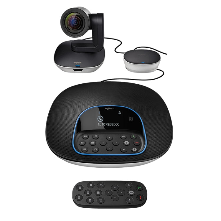 Logitech CC3500e HD 1080P Videocamera per teleconferenze aziendali online, presa europea