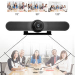 Logitech CC4000e Telecamera per conferenze 4K grandangolare da 12,0 milioni di pixel, 120 gradi, presa europea