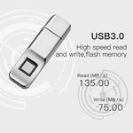 P1 USB 3.0 ad alta velocità Disco flash con crittografia delle impronte digitali da 32 GB Memory Stick USB Pen Drive U DISK, Scrittura: 75 MB/s, Lettura: 135 MB/s