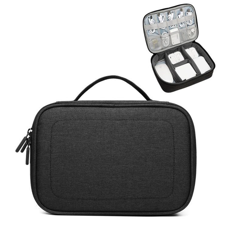 Custodia multifunzione per cavo dati per caricabatterie per cuffie, custodia a strato singolo, dimensioni: 23x16x7 cm