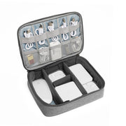 Custodia multifunzione per cavo dati per caricabatterie per cuffie, custodia a strato singolo, dimensioni: 23x16x7 cm