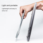 Staffa per laptop semplice portatile da tavolo con supporto di raffreddamento in lega di alluminio, supporto a sei stadi, dimensioni: 21x26 cm