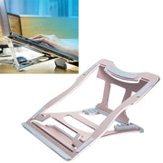 Staffa per laptop semplice portatile da tavolo con supporto di raffreddamento in lega di alluminio, supporto a sei stadi, dimensioni: 21x26 cm