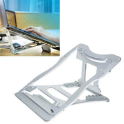 Staffa per laptop semplice portatile da tavolo con supporto di raffreddamento in lega di alluminio, supporto a sei stadi, dimensioni: 21x26 cm