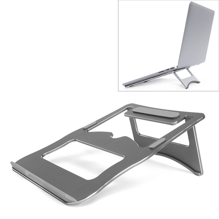 Staffa per laptop semplice portatile da tavolo con supporto di raffreddamento in lega di alluminio, supporto a due stadi, dimensioni: 21x26 cm