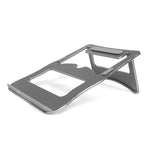 Staffa per laptop semplice portatile da tavolo con supporto di raffreddamento in lega di alluminio, supporto a due stadi, dimensioni: 21x26 cm