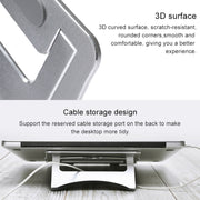 Staffa per laptop semplice portatile da tavolo con supporto di raffreddamento in lega di alluminio, supporto a due stadi, dimensioni: 21x26 cm