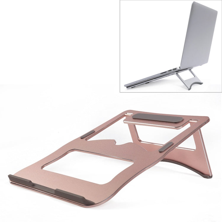Staffa per laptop semplice portatile da tavolo con supporto di raffreddamento in lega di alluminio, supporto a due stadi, dimensioni: 21x26 cm