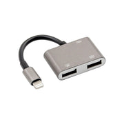 NK-109KEY Adattatore OTG femmina per tastiera USB 3 in 1 da 8 pin maschio a USB + USB