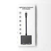 NK-109KEY Adattatore OTG femmina per tastiera USB 3 in 1 da 8 pin maschio a USB + USB