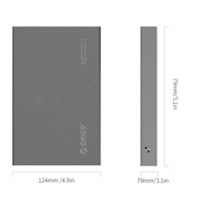 ORICO 2518S3 Custodia per disco rigido esterno USB 3.0 per HDD/SSD SATA da 7 mm e 9,5 mm da 2,5 pollici