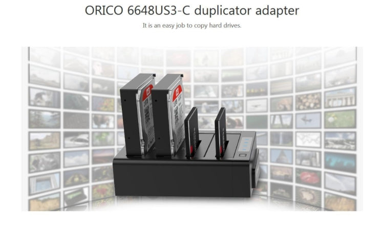 ORICO Docking Station 4 Bay USB 3.0 per HDD/SSD SATA 2,5" e 3,5"