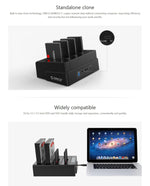ORICO Docking Station 4 Bay USB 3.0 per HDD/SSD SATA 2,5" e 3,5"