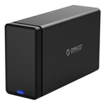 ORICO NS200-C3 Custodia per disco rigido esterno da USB-C/Type-C 3.1 a SATA a 2 alloggiamenti per disco rigido Dock per disco rigido SATA da 3,5 pollici, supporto protocollo UASP, USB 3.1 Type-C to SATA