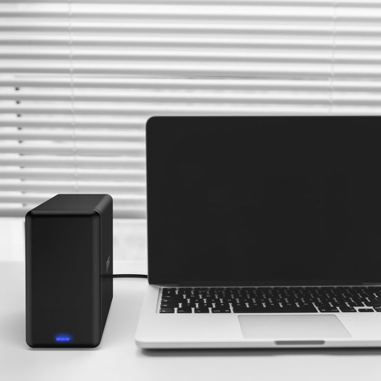 ORICO NS200-RU3 Custodia per disco rigido esterno da USB 3.0 tipo B a SATA a 2 alloggiamenti Custodia per disco rigido con Raid per HDD SATA da 3,5 pollici, supporto protocollo UASP, USB 3.0 Type-B to SATA with Raid