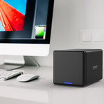 ORICO NS400-C3 Custodia per disco rigido esterno da USB-C/Type-C 3.1 a SATA a 4 alloggiamenti per disco rigido per HDD SATA da 3,5 pollici, supporto protocollo UASP, USB 3.1 Type-C to SATA