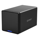 ORICO NS400-C3 Custodia per disco rigido esterno da USB-C/Type-C 3.1 a SATA a 4 alloggiamenti per disco rigido per HDD SATA da 3,5 pollici, supporto protocollo UASP, USB 3.1 Type-C to SATA