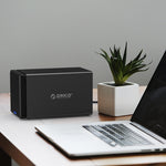 ORICO NS400-C3 Custodia per disco rigido esterno da USB-C/Type-C 3.1 a SATA a 4 alloggiamenti per disco rigido per HDD SATA da 3,5 pollici, supporto protocollo UASP, USB 3.1 Type-C to SATA