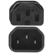 Presa convertitore adattatore spina di alimentazione CA con scanalatura da C13 a C15, C13 to C15 Groove