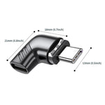 Adattatore ricarica magnetico a gomito 100W USB-C