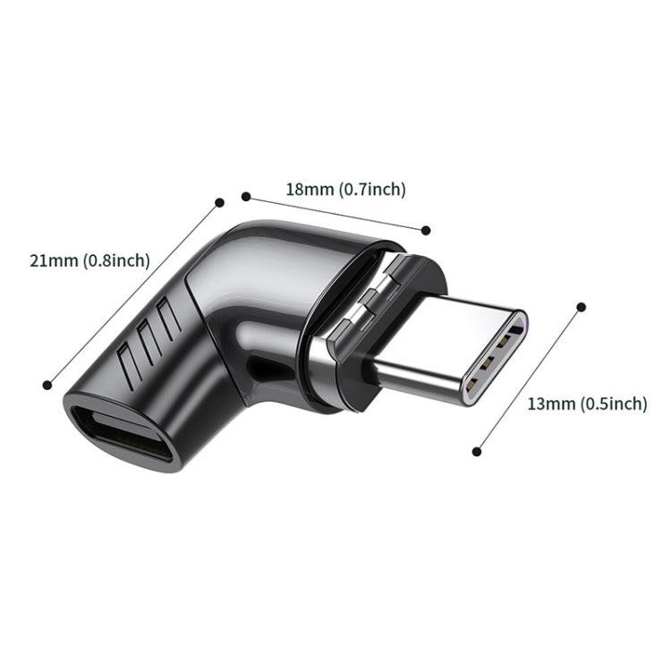 Adattatore ricarica magnetico a gomito 100W USB-C