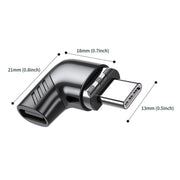 Adattatore di ricarica magnetico a gomito X20 100 W PD USB-C/Type-C femmina a USB-C/Type-C