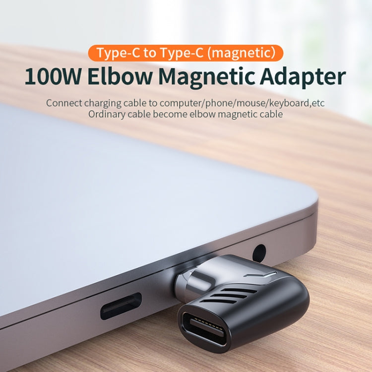 Adattatore ricarica magnetico a gomito 100W USB-C