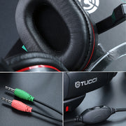 Cuffie da gioco stereo per PC TUCCI X6 Super Bass con microfono, X6