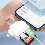 Lettore schede 7 in 1 USB, Tipo C, 8 pin, TF e SD
