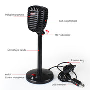 Microfono per videoconferenza con dispositivo di chat vocale USB senza unità ruotabile a 360 gradi, lunghezza cavo: 2,2 m