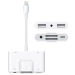 Adattatore 6 in 1 per iPhone e iPad con doppia USB e SD