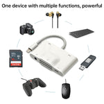 Adattatore 6 in 1 per iPhone e iPad con doppia USB e SD